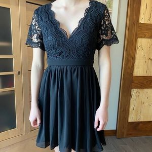 Lulu’s Black Lace Dress